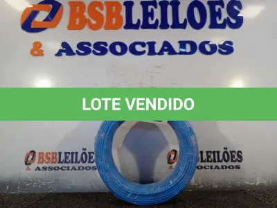 LOTE 170 - 01 ROLO DE CABO FLEXÍVEL 100M, 2,5MM NA COR CINZA. (NO ESTADO) ATENÇÃO! FAZER A VISITAÇÃO ANTES DE ARREMATAR, NÃO SABEMOS SE FUNCIONA. LEILÃO NÃO TEM GARANTIA E NEM DEVOLUÇÃO, SUJEITO A POSSÍVEIS AVARIAS VISÍVEIS/OCULTAS E/OU AUSÊNCIA DE COMPONENTES.