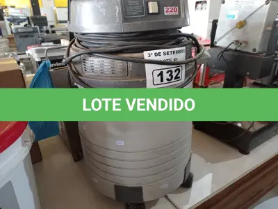 LOTE 132 - 01 ASPIRADOR DE PÓ MARCA PROSDÓCIMO. (NO ESTADO) ATENÇÃO! FAZER A VISITAÇÃO ANTES DE ARREMATAR, NÃO SABEMOS SE FUNCIONA. LEILÃO NÃO TEM GARANTIA E NEM DEVOLUÇÃO, SUJEITO A POSSÍVEIS AVARIAS VISÍVEIS/OCULTAS E/OU AUSÊNCIA DE COMPONENTES.