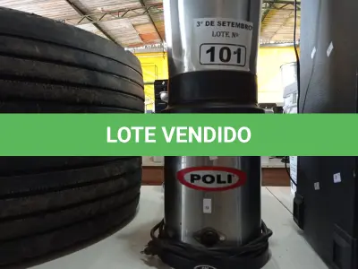 LOTE 101 - 01 LIQUIDIFICADOR INDUSTRIAL MARCA POLI. (NO ESTADO) ATENÇÃO! FAZER A VISITAÇÃO ANTES DE ARREMATAR, NÃO SABEMOS SE FUNCIONA. LEILÃO NÃO TEM GARANTIA E NEM DEVOLUÇÃO, SUJEITO A POSSÍVEIS AVARIAS VISÍVEIS/OCULTAS E/OU AUSÊNCIA DE COMPONENTES.