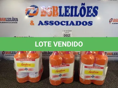 LOTE 002 - 12 LITROS DE LYSOFORM. (NO ESTADO) ATENÇÃO! FAZER A VISITAÇÃO ANTES DE ARREMATAR, NÃO SABEMOS SE FUNCIONA. LEILÃO NÃO TEM GARANTIA E NEM DEVOLUÇÃO, SUJEITO A POSSÍVEIS AVARIAS VISÍVEIS/OCULTAS E/OU AUSÊNCIA DE COMPONENTES.