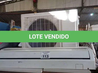 LOTE 113 - 01 CONDENSADORA MARCA PHILCO 2400BTU E 01 EVAPORADORA MARCA LG 24000BTU. (NO ESTADO) ATENÇÃO! FAZER A VISITAÇÃO ANTES DE ARREMATAR, NÃO SABEMOS SE FUNCIONA. LEILÃO NÃO TEM GARANTIA E NEM DEVOLUÇÃO, SUJEITO A POSSÍVEIS AVARIAS VISÍVEIS/OCULTAS E/OU AUSÊNCIA DE COMPONENTES.