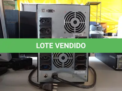 LOTE 347 - 01 NOBREAK MARCA SMS 2200VA. (NO ESTADO) ATENÇÃO! FAZER A VISITAÇÃO ANTES DE ARREMATAR, NÃO SABEMOS SE FUNCIONA. LEILÃO NÃO TEM GARANTIA E NEM DEVOLUÇÃO, SUJEITO A POSSÍVEIS AVARIAS VISÍVEIS/OCULTAS E/OU AUSÊNCIA DE COMPONENTES.