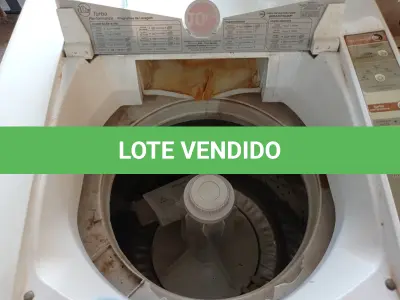 LOTE 256 - 01 LAVADORA DE ROUPAS MARCA BRASTEMP CAPACIDADE 10KG 220V. (NO ESTADO) ATENÇÃO! FAZER A VISITAÇÃO ANTES DE ARREMATAR, NÃO SABEMOS SE FUNCIONA. LEILÃO NÃO TEM GARANTIA E NEM DEVOLUÇÃO, SUJEITO A POSSÍVEIS AVARIAS VISÍVEIS/OCULTAS E/OU AUSÊNCIA DE COMPONENTES.