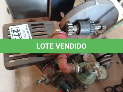 LOTE 273 - 01 BASE DE POLICORTE, 01 FILTRO DE AR,01 REGISTRO E 02 PEÇAS DE FERRO.  (NO ESTADO) ATENÇÃO! FAZER A VISITAÇÃO ANTES DE ARREMATAR, NÃO SABEMOS SE FUNCIONA. LEILÃO NÃO TEM GARANTIA E NEM DEVOLUÇÃO, SUJEITO A POSSÍVEIS AVARIAS VISÍVEIS/OCULTAS E/OU AUSÊNCIA DE COMPONENTES.