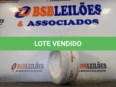 LOTE 240 - 01 ROLO DE CABO FLEXÍVEL 100M, 2,5MM NA COR BRANCA. (NO ESTADO) ATENÇÃO! FAZER A VISITAÇÃO ANTES DE ARREMATAR, NÃO SABEMOS SE FUNCIONA. LEILÃO NÃO TEM GARANTIA E NEM DEVOLUÇÃO, SUJEITO A POSSÍVEIS AVARIAS VISÍVEIS/OCULTAS E/OU AUSÊNCIA DE COMPONENTES.