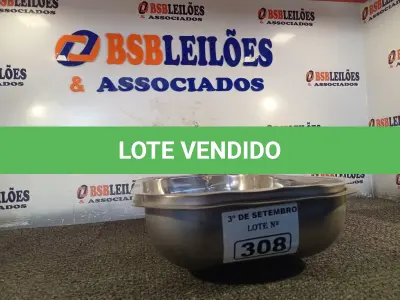 LOTE 308 - 02 CUBAS EM AÇO INOX. (NO ESTADO) ATENÇÃO! FAZER A VISITAÇÃO ANTES DE ARREMATAR, NÃO SABEMOS SE FUNCIONA. LEILÃO NÃO TEM GARANTIA E NEM DEVOLUÇÃO, SUJEITO A POSSÍVEIS AVARIAS VISÍVEIS/OCULTAS E/OU AUSÊNCIA DE COMPONENTES.