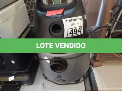 LOTE 494 - 01 ASPIRADOR DE PÓ MARCA ELECTROLUX. (NO ESTADO) ATENÇÃO! FAZER A VISITAÇÃO ANTES DE ARREMATAR, NÃO SABEMOS SE FUNCIONA. LEILÃO NÃO TEM GARANTIA E NEM DEVOLUÇÃO, SUJEITO A POSSÍVEIS AVARIAS VISÍVEIS/OCULTAS E/OU AUSÊNCIA DE COMPONENTES.