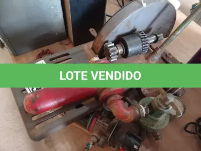 LOTE 273 - 01 BASE DE POLICORTE, 01 FILTRO DE AR,01 REGISTRO E 02 PEÇAS DE FERRO.  (NO ESTADO) ATENÇÃO! FAZER A VISITAÇÃO ANTES DE ARREMATAR, NÃO SABEMOS SE FUNCIONA. LEILÃO NÃO TEM GARANTIA E NEM DEVOLUÇÃO, SUJEITO A POSSÍVEIS AVARIAS VISÍVEIS/OCULTAS E/OU AUSÊNCIA DE COMPONENTES.