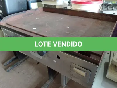 LOTE 239 - 01 CHAPA A GÁS. (NO ESTADO) ATENÇÃO! FAZER A VISITAÇÃO ANTES DE ARREMATAR, NÃO SABEMOS SE FUNCIONA. LEILÃO NÃO TEM GARANTIA E NEM DEVOLUÇÃO, SUJEITO A POSSÍVEIS AVARIAS VISÍVEIS/OCULTAS E/OU AUSÊNCIA DE COMPONENTES.