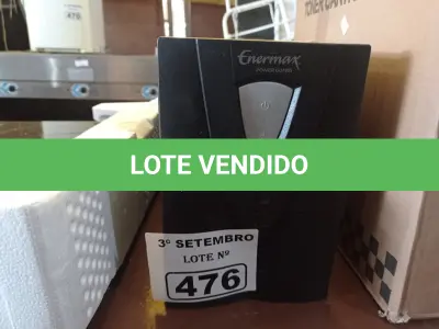 LOTE 476 - 01 NOBREAK MARCA ENERMAX 2500VA. (NO ESTADO) ATENÇÃO! FAZER A VISITAÇÃO ANTES DE ARREMATAR, NÃO SABEMOS SE FUNCIONA. LEILÃO NÃO TEM GARANTIA E NEM DEVOLUÇÃO, SUJEITO A POSSÍVEIS AVARIAS VISÍVEIS/OCULTAS E/OU AUSÊNCIA DE COMPONENTES.
