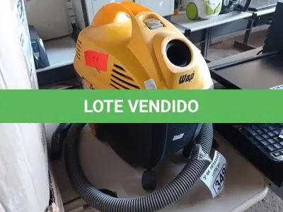 LOTE 349 - 01 ASPIRADOR DE PÓ MARCA WAP 220V. (NO ESTADO) ATENÇÃO! FAZER A VISITAÇÃO ANTES DE ARREMATAR, NÃO SABEMOS SE FUNCIONA. LEILÃO NÃO TEM GARANTIA E NEM DEVOLUÇÃO, SUJEITO A POSSÍVEIS AVARIAS VISÍVEIS/OCULTAS E/OU AUSÊNCIA DE COMPONENTES.
