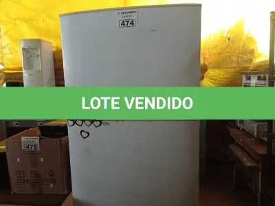 LOTE 474 - 01 GELADEIRA MARCA BRASTEMP 127V. (NO ESTADO) ATENÇÃO! FAZER A VISITAÇÃO ANTES DE ARREMATAR, NÃO SABEMOS SE FUNCIONA. LEILÃO NÃO TEM GARANTIA E NEM DEVOLUÇÃO, SUJEITO A POSSÍVEIS AVARIAS VISÍVEIS/OCULTAS E/OU AUSÊNCIA DE COMPONENTES.