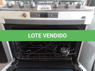 LOTE 209 - 01 FOGÃO A GÁS 05 BOCAS MARCA BRASTEMP INCOMPLETO. (NO ESTADO) ATENÇÃO! FAZER A VISITAÇÃO ANTES DE ARREMATAR, NÃO SABEMOS SE FUNCIONA. LEILÃO NÃO TEM GARANTIA E NEM DEVOLUÇÃO, SUJEITO A POSSÍVEIS AVARIAS VISÍVEIS/OCULTAS E/OU AUSÊNCIA DE COMPONENTES.