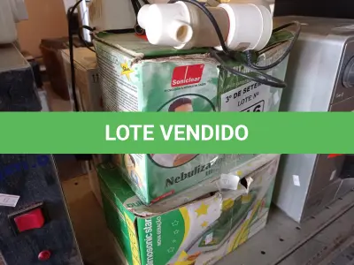 LOTE 316 - 05 APARELHOS NEBULIZADOR/INALADOR MARCAS E MODELOS DIVERSOS. (NO ESTADO) ATENÇÃO! FAZER A VISITAÇÃO ANTES DE ARREMATAR, NÃO SABEMOS SE FUNCIONA. LEILÃO NÃO TEM GARANTIA E NEM DEVOLUÇÃO, SUJEITO A POSSÍVEIS AVARIAS VISÍVEIS/OCULTAS E/OU AUSÊNCIA DE COMPONENTES.