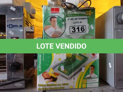 LOTE 316 - 05 APARELHOS NEBULIZADOR/INALADOR MARCAS E MODELOS DIVERSOS. (NO ESTADO) ATENÇÃO! FAZER A VISITAÇÃO ANTES DE ARREMATAR, NÃO SABEMOS SE FUNCIONA. LEILÃO NÃO TEM GARANTIA E NEM DEVOLUÇÃO, SUJEITO A POSSÍVEIS AVARIAS VISÍVEIS/OCULTAS E/OU AUSÊNCIA DE COMPONENTES.