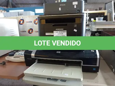 LOTE 237 - 05 IMPRESSORAS MARCAS E MODELOS DIVERSOS. (NO ESTADO) ATENÇÃO! FAZER A VISITAÇÃO ANTES DE ARREMATAR, NÃO SABEMOS SE FUNCIONA. LEILÃO NÃO TEM GARANTIA E NEM DEVOLUÇÃO, SUJEITO A POSSÍVEIS AVARIAS VISÍVEIS/OCULTAS E/OU AUSÊNCIA DE COMPONENTES.