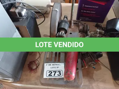 LOTE 273 - 01 BASE DE POLICORTE, 01 FILTRO DE AR,01 REGISTRO E 02 PEÇAS DE FERRO.  (NO ESTADO) ATENÇÃO! FAZER A VISITAÇÃO ANTES DE ARREMATAR, NÃO SABEMOS SE FUNCIONA. LEILÃO NÃO TEM GARANTIA E NEM DEVOLUÇÃO, SUJEITO A POSSÍVEIS AVARIAS VISÍVEIS/OCULTAS E/OU AUSÊNCIA DE COMPONENTES.