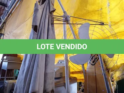 LOTE 469 - 01 OMBRELONE, 01 PRANCHA DE SURF, 01 VENTILADOR E 01 SUCATA DE WALKMACHINE. (NO ESTADO) ATENÇÃO! FAZER A VISITAÇÃO ANTES DE ARREMATAR, NÃO SABEMOS SE FUNCIONA. LEILÃO NÃO TEM GARANTIA E NEM DEVOLUÇÃO, SUJEITO A POSSÍVEIS AVARIAS VISÍVEIS/OCULTAS E/OU AUSÊNCIA DE COMPONENTES.