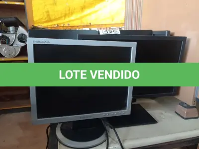 LOTE 496 - 08 MONITORES MARCAS E MODELOS DIVERSOS PARA RETIRADA DE PEÇAS. (NO ESTADO) ATENÇÃO! FAZER A VISITAÇÃO ANTES DE ARREMATAR, NÃO SABEMOS SE FUNCIONA. LEILÃO NÃO TEM GARANTIA E NEM DEVOLUÇÃO, SUJEITO A POSSÍVEIS AVARIAS VISÍVEIS/OCULTAS E/OU AUSÊNCIA DE COMPONENTES.