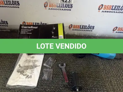LOTE 423 - 01 ESMERILHADEIRA ANGULAR 500W 220V. (NO ESTADO) ATENÇÃO! FAZER A VISITAÇÃO ANTES DE ARREMATAR, NÃO SABEMOS SE FUNCIONA. LEILÃO NÃO TEM GARANTIA E NEM DEVOLUÇÃO, SUJEITO A POSSÍVEIS AVARIAS VISÍVEIS/OCULTAS E/OU AUSÊNCIA DE COMPONENTES.
