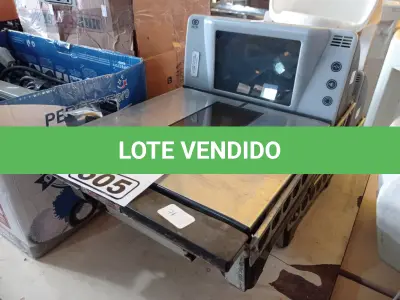 LOTE 505 - 02 BALANÇAS PARA CAIXA DE SUPERMERCADO. (NO ESTADO) ATENÇÃO! FAZER A VISITAÇÃO ANTES DE ARREMATAR, NÃO SABEMOS SE FUNCIONA. LEILÃO NÃO TEM GARANTIA E NEM DEVOLUÇÃO, SUJEITO A POSSÍVEIS AVARIAS VISÍVEIS/OCULTAS E/OU AUSÊNCIA DE COMPONENTES.