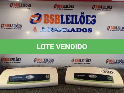 LOTE 280 - 02 PLASTIFICADORAS. (NO ESTADO) ATENÇÃO! FAZER A VISITAÇÃO ANTES DE ARREMATAR, NÃO SABEMOS SE FUNCIONA. LEILÃO NÃO TEM GARANTIA E NEM DEVOLUÇÃO, SUJEITO A POSSÍVEIS AVARIAS VISÍVEIS/OCULTAS E/OU AUSÊNCIA DE COMPONENTES.