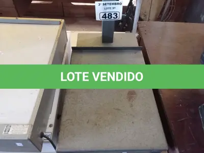 LOTE 483 - 01 BALANÇA ANALÓGICA MARCA BALMAK CAPACIDADE 150KG. (NO ESTADO) ATENÇÃO! FAZER A VISITAÇÃO ANTES DE ARREMATAR, NÃO SABEMOS SE FUNCIONA. LEILÃO NÃO TEM GARANTIA E NEM DEVOLUÇÃO, SUJEITO A POSSÍVEIS AVARIAS VISÍVEIS/OCULTAS E/OU AUSÊNCIA DE COMPONENTES.