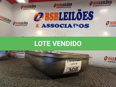 LOTE 308 - 02 CUBAS EM AÇO INOX. (NO ESTADO) ATENÇÃO! FAZER A VISITAÇÃO ANTES DE ARREMATAR, NÃO SABEMOS SE FUNCIONA. LEILÃO NÃO TEM GARANTIA E NEM DEVOLUÇÃO, SUJEITO A POSSÍVEIS AVARIAS VISÍVEIS/OCULTAS E/OU AUSÊNCIA DE COMPONENTES.