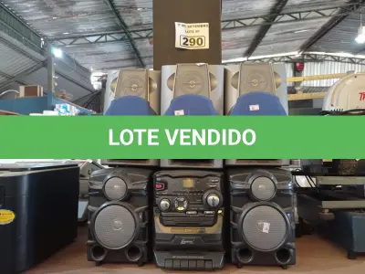 LOTE 290 - 04 APARELHOS E VÁRIAS CAIXAS DE SOM MARCAS E MODELOS DIVERSOS. (NO ESTADO) ATENÇÃO! FAZER A VISITAÇÃO ANTES DE ARREMATAR, NÃO SABEMOS SE FUNCIONA. LEILÃO NÃO TEM GARANTIA E NEM DEVOLUÇÃO, SUJEITO A POSSÍVEIS AVARIAS VISÍVEIS/OCULTAS E/OU AUSÊNCIA DE COMPONENTES.