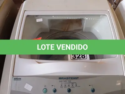LOTE 328 - 01 MÁQUINA DE LAVAR ROUPAS MARCA BRASTEMP 220V. (NO ESTADO) ATENÇÃO! FAZER A VISITAÇÃO ANTES DE ARREMATAR, NÃO SABEMOS SE FUNCIONA. LEILÃO NÃO TEM GARANTIA E NEM DEVOLUÇÃO, SUJEITO A POSSÍVEIS AVARIAS VISÍVEIS/OCULTAS E/OU AUSÊNCIA DE COMPONENTES.