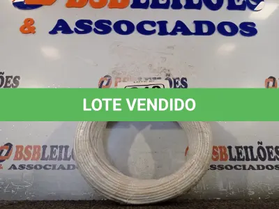 LOTE 240 - 01 ROLO DE CABO FLEXÍVEL 100M, 2,5MM NA COR BRANCA. (NO ESTADO) ATENÇÃO! FAZER A VISITAÇÃO ANTES DE ARREMATAR, NÃO SABEMOS SE FUNCIONA. LEILÃO NÃO TEM GARANTIA E NEM DEVOLUÇÃO, SUJEITO A POSSÍVEIS AVARIAS VISÍVEIS/OCULTAS E/OU AUSÊNCIA DE COMPONENTES.