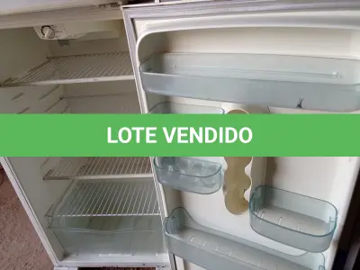 LOTE 334 - 01 GELADEIRA FROST FREE DF 34 MARCA ELECTROLUX 127V. (NO ESTADO) ATENÇÃO! FAZER A VISITAÇÃO ANTES DE ARREMATAR, NÃO SABEMOS SE FUNCIONA. LEILÃO NÃO TEM GARANTIA E NEM DEVOLUÇÃO, SUJEITO A POSSÍVEIS AVARIAS VISÍVEIS/OCULTAS E/OU AUSÊNCIA DE COMPONENTES.