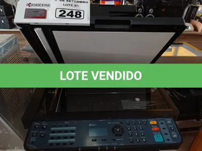 LOTE 248 - 01 IMPRESSORA MULTIFUNCIONAL MARCA KYOCERA MODELO ECOSYS M2040DN/L. (NO ESTADO) ATENÇÃO! FAZER A VISITAÇÃO ANTES DE ARREMATAR, NÃO SABEMOS SE FUNCIONA. LEILÃO NÃO TEM GARANTIA E NEM DEVOLUÇÃO, SUJEITO A POSSÍVEIS AVARIAS VISÍVEIS/OCULTAS E/OU AUSÊNCIA DE COMPONENTES.