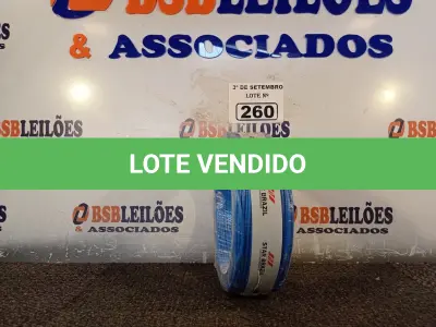 LOTE 260 - 01 ROLO DE CABO FLEXÍVEL 100M, 2,5MM NA COR AZUL. (NO ESTADO) ATENÇÃO! FAZER A VISITAÇÃO ANTES DE ARREMATAR, NÃO SABEMOS SE FUNCIONA. LEILÃO NÃO TEM GARANTIA E NEM DEVOLUÇÃO, SUJEITO A POSSÍVEIS AVARIAS VISÍVEIS/OCULTAS E/OU AUSÊNCIA DE COMPONENTES.