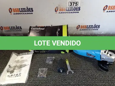 LOTE 375 - 01 ESMERILHADEIRA ANGULAR 500W 220V. (NO ESTADO) ATENÇÃO! FAZER A VISITAÇÃO ANTES DE ARREMATAR, NÃO SABEMOS SE FUNCIONA. LEILÃO NÃO TEM GARANTIA E NEM DEVOLUÇÃO, SUJEITO A POSSÍVEIS AVARIAS VISÍVEIS/OCULTAS E/OU AUSÊNCIA DE COMPONENTES.