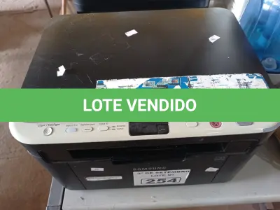 LOTE 254 - 01 IMPRESSORA MULTIFUNCIONAL MARCA SAMSUNG MODELO SCX-3200. (NO ESTADO) ATENÇÃO! FAZER A VISITAÇÃO ANTES DE ARREMATAR, NÃO SABEMOS SE FUNCIONA. LEILÃO NÃO TEM GARANTIA E NEM DEVOLUÇÃO, SUJEITO A POSSÍVEIS AVARIAS VISÍVEIS/OCULTAS E/OU AUSÊNCIA DE COMPONENTES.