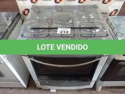 LOTE 212 - 01 FOGÃO A GÁS 05 BOCAS MARCA BRASTEMP INCOMPLETO. (NO ESTADO) ATENÇÃO! FAZER A VISITAÇÃO ANTES DE ARREMATAR, NÃO SABEMOS SE FUNCIONA. LEILÃO NÃO TEM GARANTIA E NEM DEVOLUÇÃO, SUJEITO A POSSÍVEIS AVARIAS VISÍVEIS/OCULTAS E/OU AUSÊNCIA DE COMPONENTES.