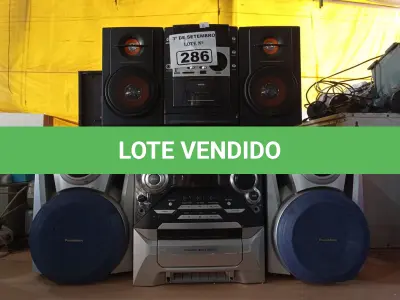 LOTE 286 - 02 APARELHOS DE SOM, 01 SUBWOOFER E VÁRIAS CAIXAS DE SOM MARCAS E MODELOS DIVERSOS. (NO ESTADO) ATENÇÃO! FAZER A VISITAÇÃO ANTES DE ARREMATAR, NÃO SABEMOS SE FUNCIONA. LEILÃO NÃO TEM GARANTIA E NEM DEVOLUÇÃO, SUJEITO A POSSÍVEIS AVARIAS VISÍVEIS/OCULTAS E/OU AUSÊNCIA DE COMPONENTES.