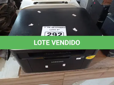 LOTE 292 - 01 IMPRESSORA MULTIFUNCIONAL MARCA SAMSUNG MODELO SCX-3200. (NO ESTADO) ATENÇÃO! FAZER A VISITAÇÃO ANTES DE ARREMATAR, NÃO SABEMOS SE FUNCIONA. LEILÃO NÃO TEM GARANTIA E NEM DEVOLUÇÃO, SUJEITO A POSSÍVEIS AVARIAS VISÍVEIS/OCULTAS E/OU AUSÊNCIA DE COMPONENTES.