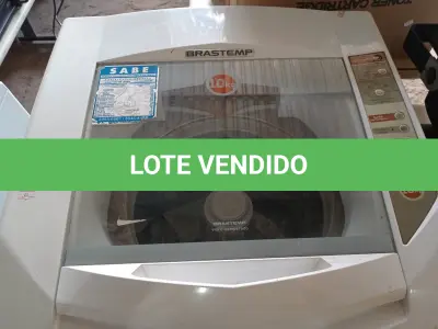LOTE 256 - 01 LAVADORA DE ROUPAS MARCA BRASTEMP CAPACIDADE 10KG 220V. (NO ESTADO) ATENÇÃO! FAZER A VISITAÇÃO ANTES DE ARREMATAR, NÃO SABEMOS SE FUNCIONA. LEILÃO NÃO TEM GARANTIA E NEM DEVOLUÇÃO, SUJEITO A POSSÍVEIS AVARIAS VISÍVEIS/OCULTAS E/OU AUSÊNCIA DE COMPONENTES.