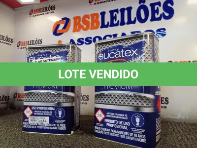 LOTE 285 - 02 GALÕES DE TINNER EUCATEX 5LITROS. (NO ESTADO) ATENÇÃO! FAZER A VISITAÇÃO ANTES DE ARREMATAR, NÃO SABEMOS SE FUNCIONA. LEILÃO NÃO TEM GARANTIA E NEM DEVOLUÇÃO, SUJEITO A POSSÍVEIS AVARIAS VISÍVEIS/OCULTAS E/OU AUSÊNCIA DE COMPONENTES.