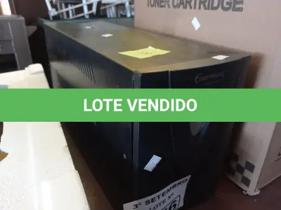 LOTE 476 - 01 NOBREAK MARCA ENERMAX 2500VA. (NO ESTADO) ATENÇÃO! FAZER A VISITAÇÃO ANTES DE ARREMATAR, NÃO SABEMOS SE FUNCIONA. LEILÃO NÃO TEM GARANTIA E NEM DEVOLUÇÃO, SUJEITO A POSSÍVEIS AVARIAS VISÍVEIS/OCULTAS E/OU AUSÊNCIA DE COMPONENTES.