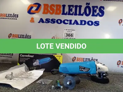 LOTE 366 - 01 ESMERILHADEIRA ANGULAR 500W 220V. (NO ESTADO) ATENÇÃO! FAZER A VISITAÇÃO ANTES DE ARREMATAR, NÃO SABEMOS SE FUNCIONA. LEILÃO NÃO TEM GARANTIA E NEM DEVOLUÇÃO, SUJEITO A POSSÍVEIS AVARIAS VISÍVEIS/OCULTAS E/OU AUSÊNCIA DE COMPONENTES.