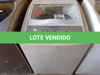 LOTE 328 - 01 MÁQUINA DE LAVAR ROUPAS MARCA BRASTEMP 220V. (NO ESTADO) ATENÇÃO! FAZER A VISITAÇÃO ANTES DE ARREMATAR, NÃO SABEMOS SE FUNCIONA. LEILÃO NÃO TEM GARANTIA E NEM DEVOLUÇÃO, SUJEITO A POSSÍVEIS AVARIAS VISÍVEIS/OCULTAS E/OU AUSÊNCIA DE COMPONENTES.
