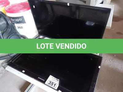 LOTE 351 - 02 TVS MARCAS E MODELOS DIVERSOS PARA RETIRADA DE PEÇAS. (NO ESTADO) ATENÇÃO! FAZER A VISITAÇÃO ANTES DE ARREMATAR, NÃO SABEMOS SE FUNCIONA. LEILÃO NÃO TEM GARANTIA E NEM DEVOLUÇÃO, SUJEITO A POSSÍVEIS AVARIAS VISÍVEIS/OCULTAS E/OU AUSÊNCIA DE COMPONENTES.