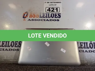 LOTE 421 - 01 TABLET SAMSUNG TAB2 10.1 COM CABO. (NO ESTADO) ATENÇÃO! FAZER A VISITAÇÃO ANTES DE ARREMATAR, NÃO SABEMOS SE FUNCIONA. LEILÃO NÃO TEM GARANTIA E NEM DEVOLUÇÃO, SUJEITO A POSSÍVEIS AVARIAS VISÍVEIS/OCULTAS E/OU AUSÊNCIA DE COMPONENTES.