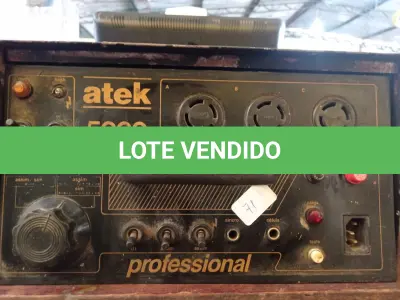 LOTE 480 - 01 APARELHO ATEK 5000. (NO ESTADO) ATENÇÃO! FAZER A VISITAÇÃO ANTES DE ARREMATAR, NÃO SABEMOS SE FUNCIONA. LEILÃO NÃO TEM GARANTIA E NEM DEVOLUÇÃO, SUJEITO A POSSÍVEIS AVARIAS VISÍVEIS/OCULTAS E/OU AUSÊNCIA DE COMPONENTES.
