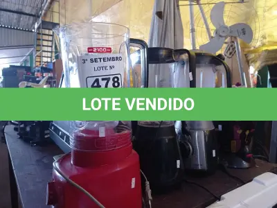 LOTE 478 - 01 PIPOQUEIRA E 03 LIQUIDIFICADORES MARCAS E MODELOS DIVERSOS COM AVARIAS. (NO ESTADO) ATENÇÃO! FAZER A VISITAÇÃO ANTES DE ARREMATAR, NÃO SABEMOS SE FUNCIONA. LEILÃO NÃO TEM GARANTIA E NEM DEVOLUÇÃO, SUJEITO A POSSÍVEIS AVARIAS VISÍVEIS/OCULTAS E/OU AUSÊNCIA DE COMPONENTES.