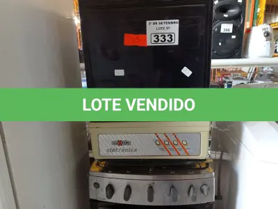 LOTE 333 - 01 FOGÃO A GÁS 04 BOCAS MARCA CÔNSUL E 01 LAVA LOUÇAS MARCA ENXUTA. (NO ESTADO) ATENÇÃO! FAZER A VISITAÇÃO ANTES DE ARREMATAR, NÃO SABEMOS SE FUNCIONA. LEILÃO NÃO TEM GARANTIA E NEM DEVOLUÇÃO, SUJEITO A POSSÍVEIS AVARIAS VISÍVEIS/OCULTAS E/OU AUSÊNCIA DE COMPONENTES.