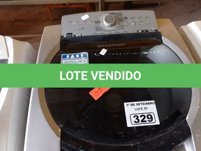 LOTE 329 - 01 MÁQUINA DE LAVAR ROUPAS MARCA BRASTEMP CAPACIDADE 11KG. (NO ESTADO) ATENÇÃO! FAZER A VISITAÇÃO ANTES DE ARREMATAR, NÃO SABEMOS SE FUNCIONA. LEILÃO NÃO TEM GARANTIA E NEM DEVOLUÇÃO, SUJEITO A POSSÍVEIS AVARIAS VISÍVEIS/OCULTAS E/OU AUSÊNCIA DE COMPONENTES.